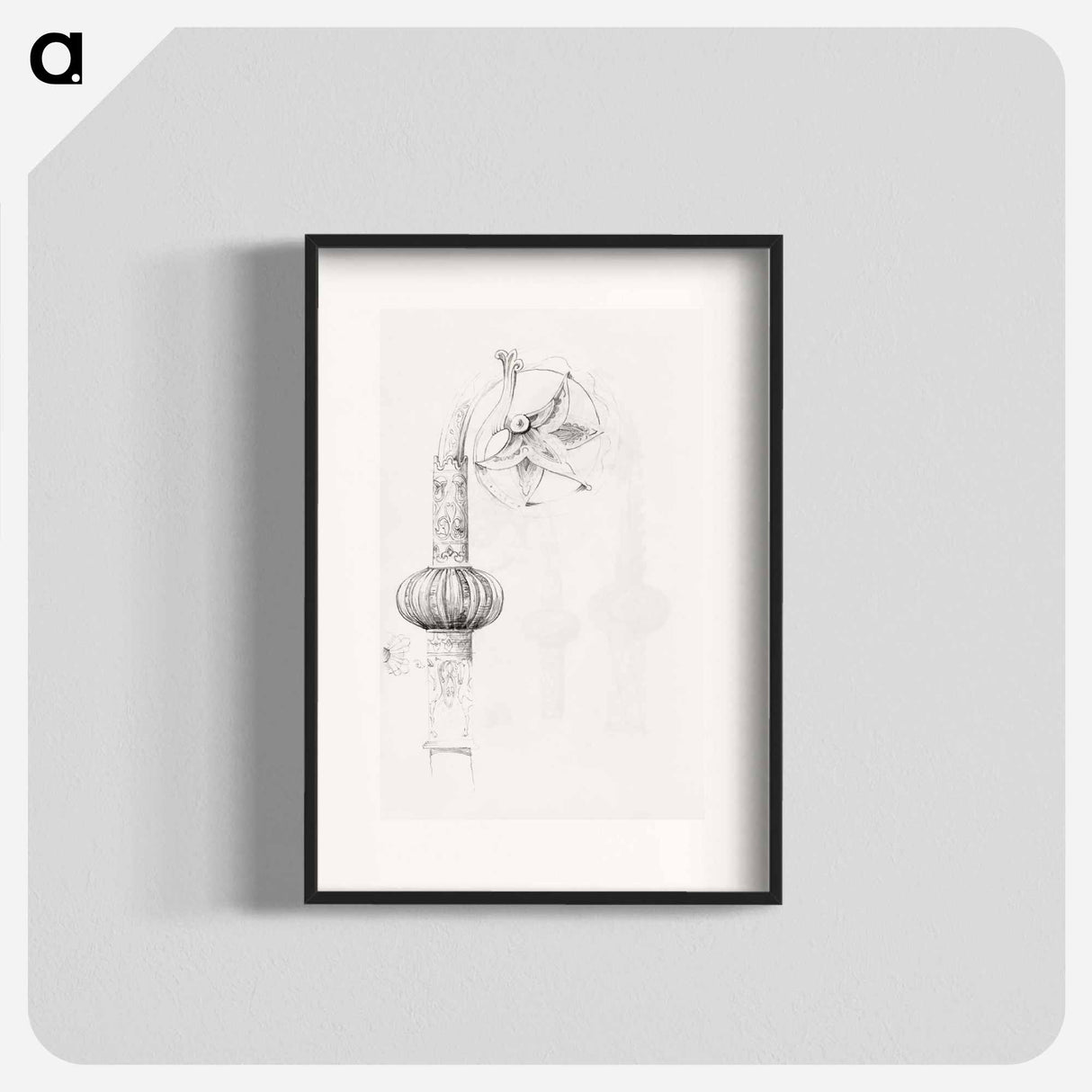 Sketchbook of Byzantine and Romanesque Decoration - エドワード バーン ジョーンズ Poster.