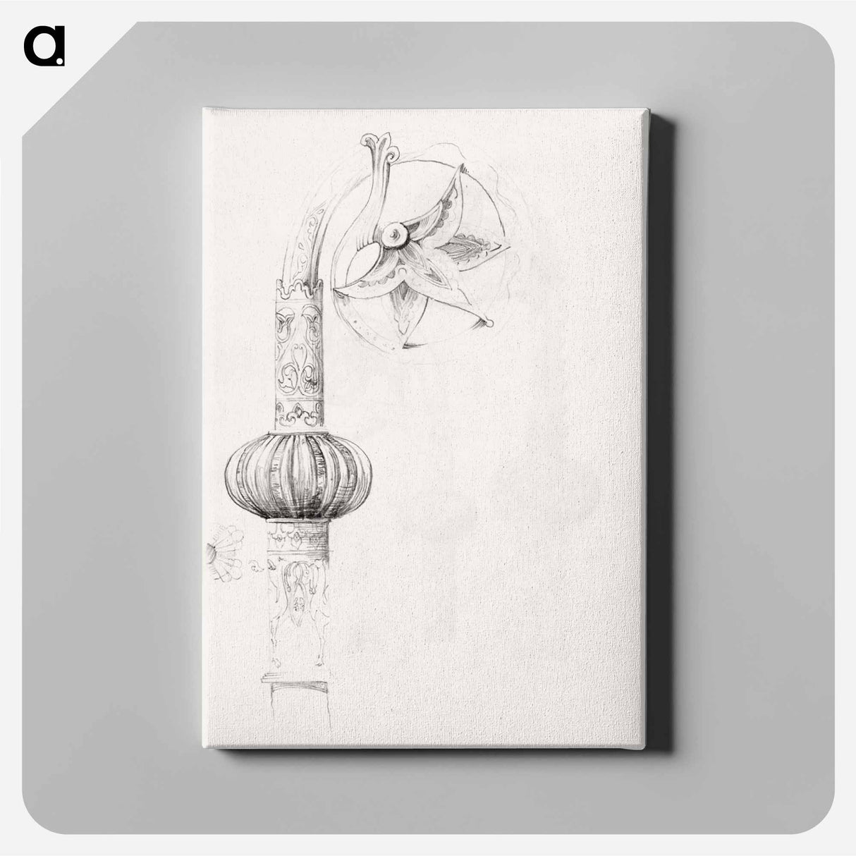 Sketchbook of Byzantine and Romanesque Decoration - エドワード バーン ジョーンズ Canvas.