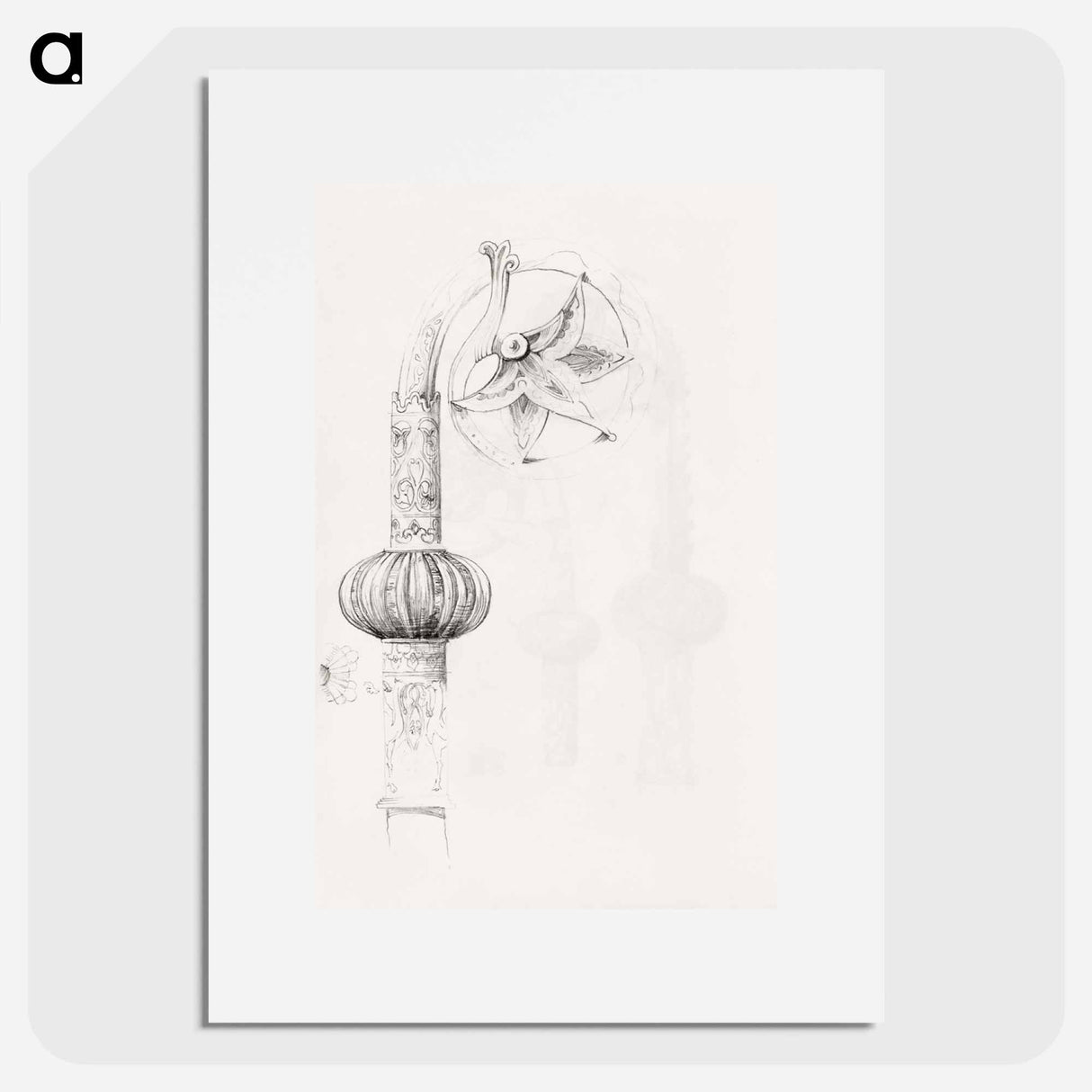 Sketchbook of Byzantine and Romanesque Decoration - エドワード バーン ジョーンズ Poster.