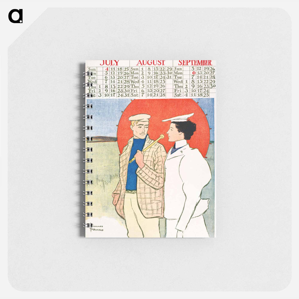 Vintage calendar print by Edward Penfield - エドワード ペンフィールド Memo.