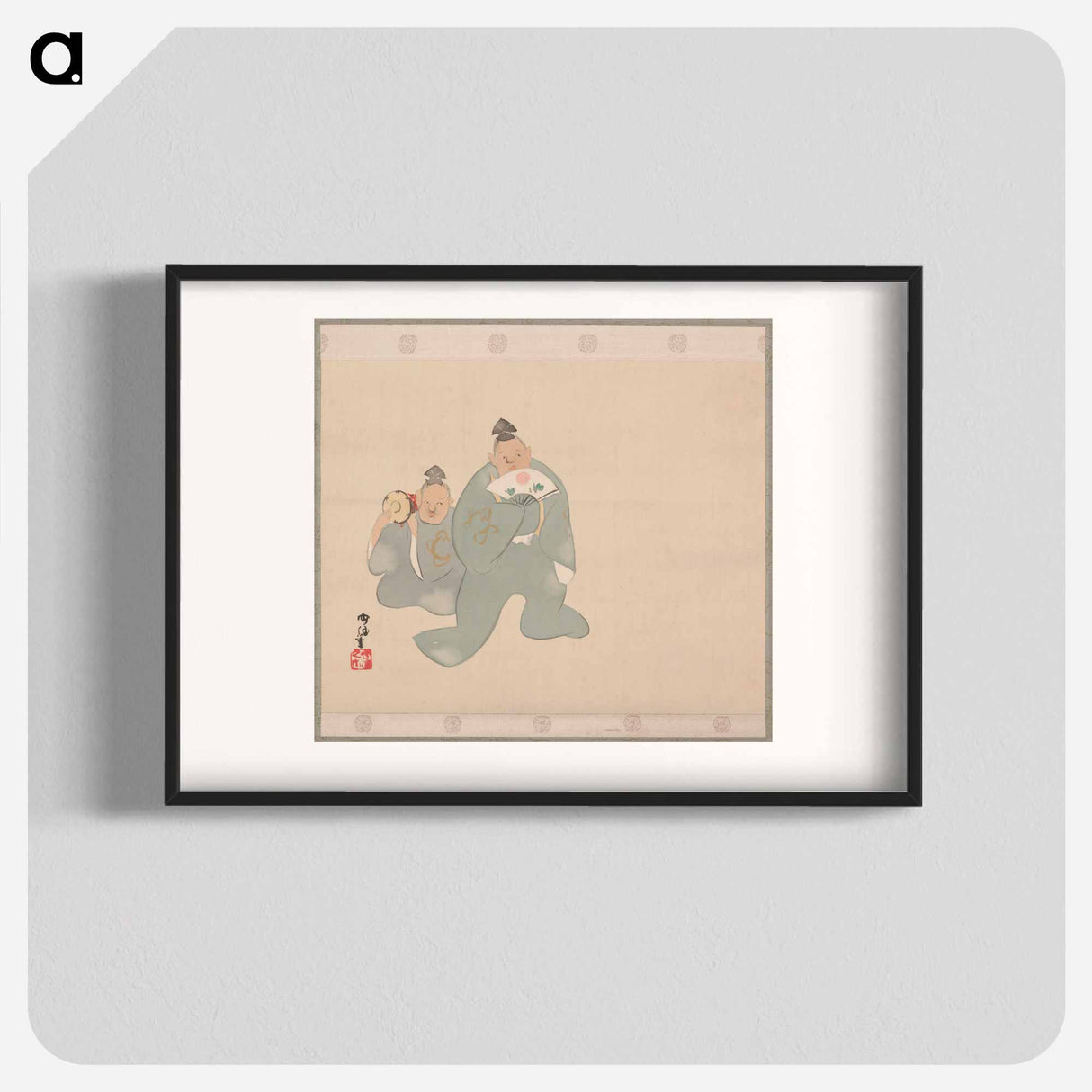 Manzai Comedy at the Imperial Palace - 神坂 雪佳 Poster.