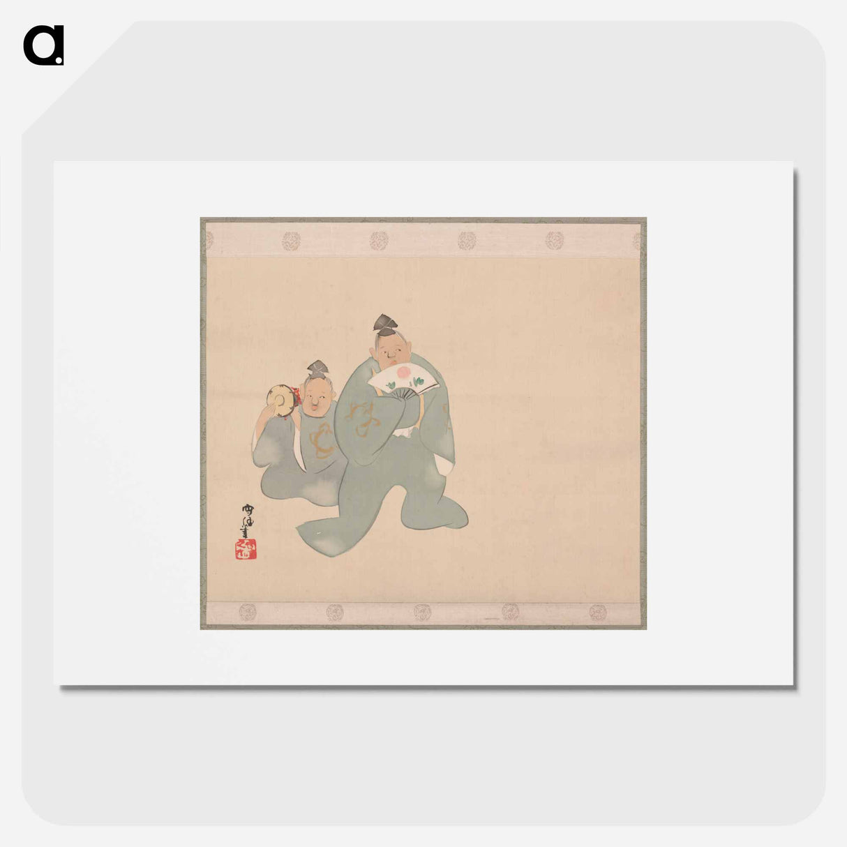 Manzai Comedy at the Imperial Palace - 神坂 雪佳 Poster.