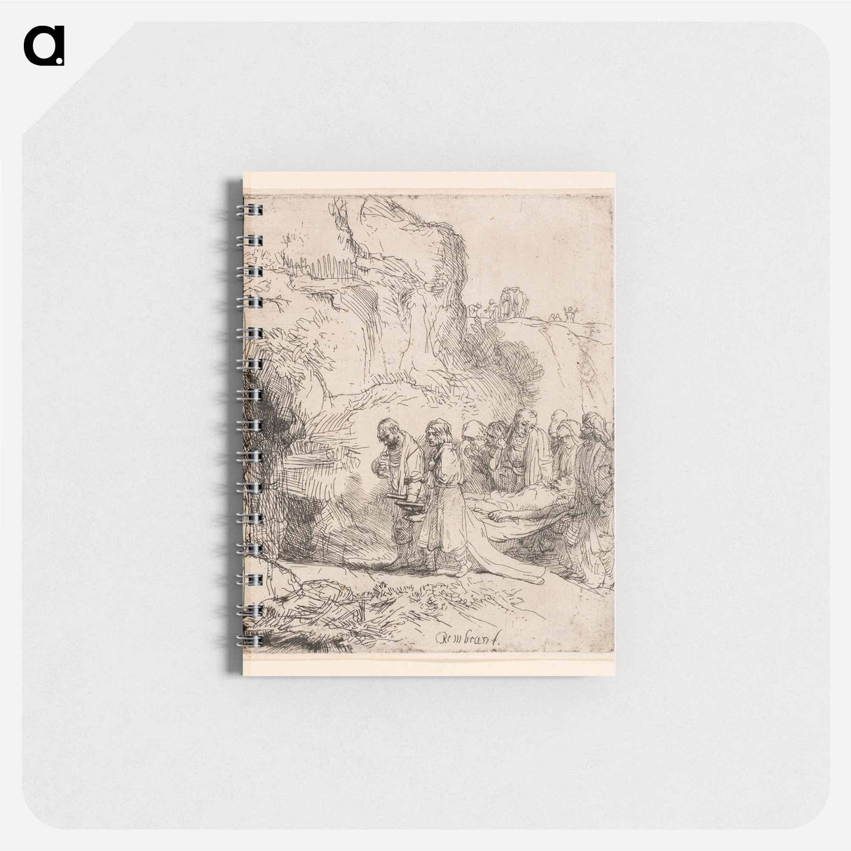 Christ Carried to the Tomb - レンブラント ファン レイン Memo.