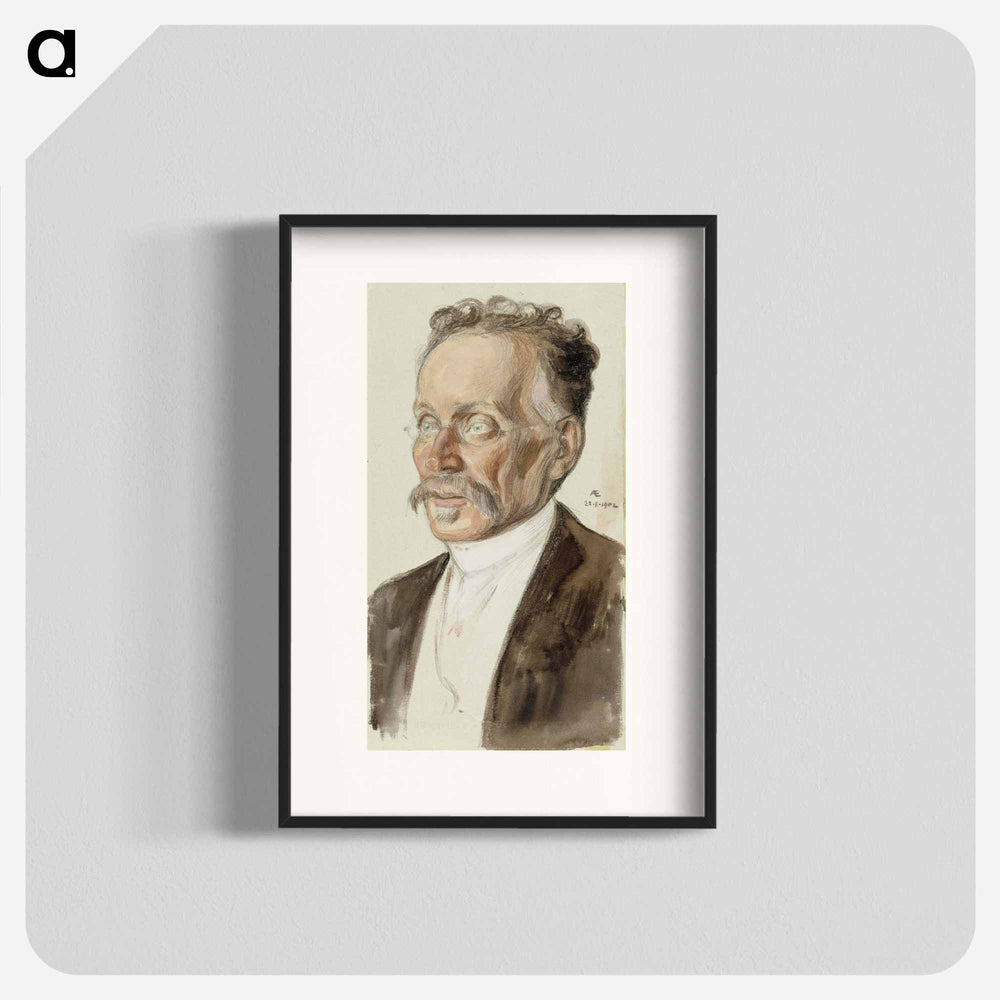 Portrait of professor j.w. runeberg - アルバート エーデルフェルト Poster.
