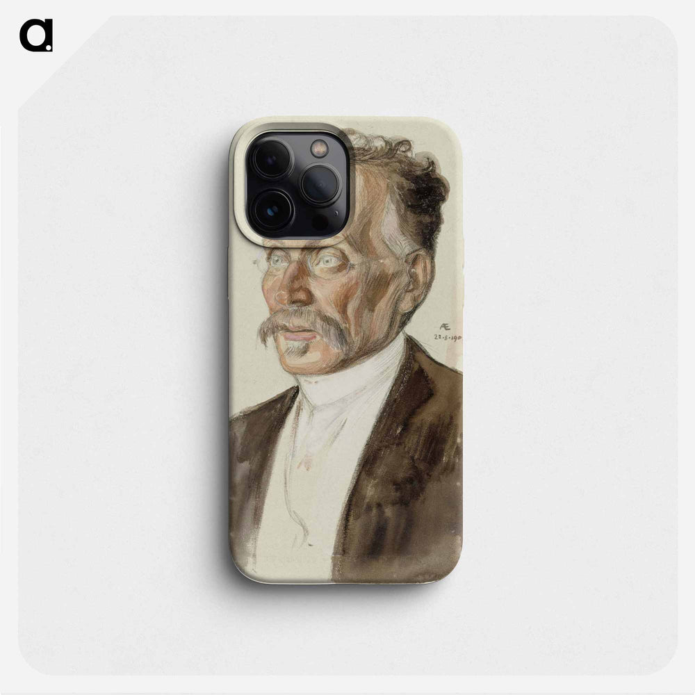 Portrait of professor j.w. runeberg - アルバート エーデルフェルト Phone Case.