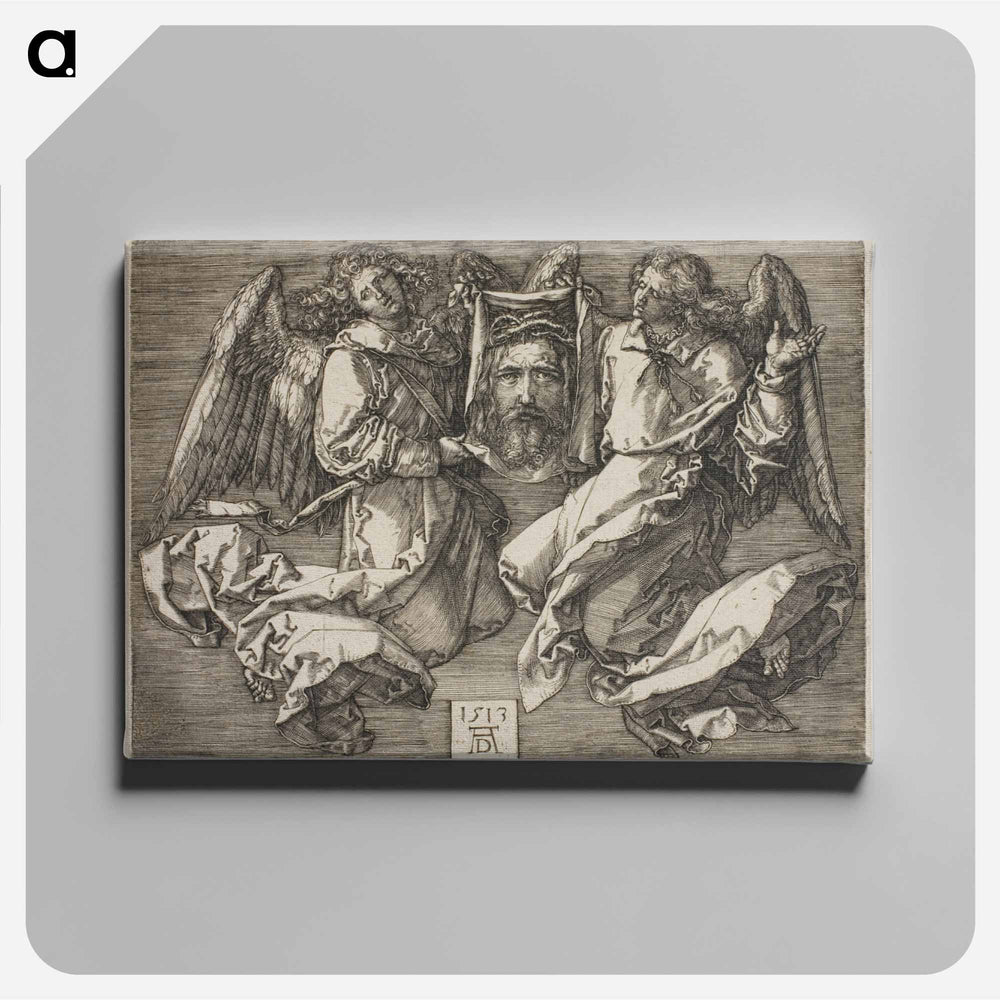 Sudarium Displayed by Two Angels - アルブレヒト デューラー Canvas.