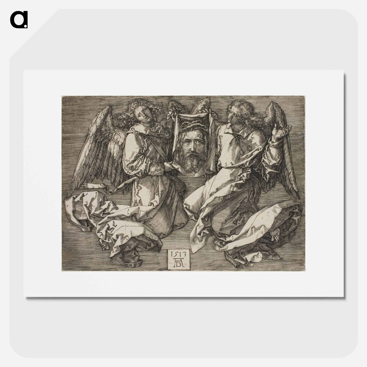 Sudarium Displayed by Two Angels - アルブレヒト デューラー Poster.