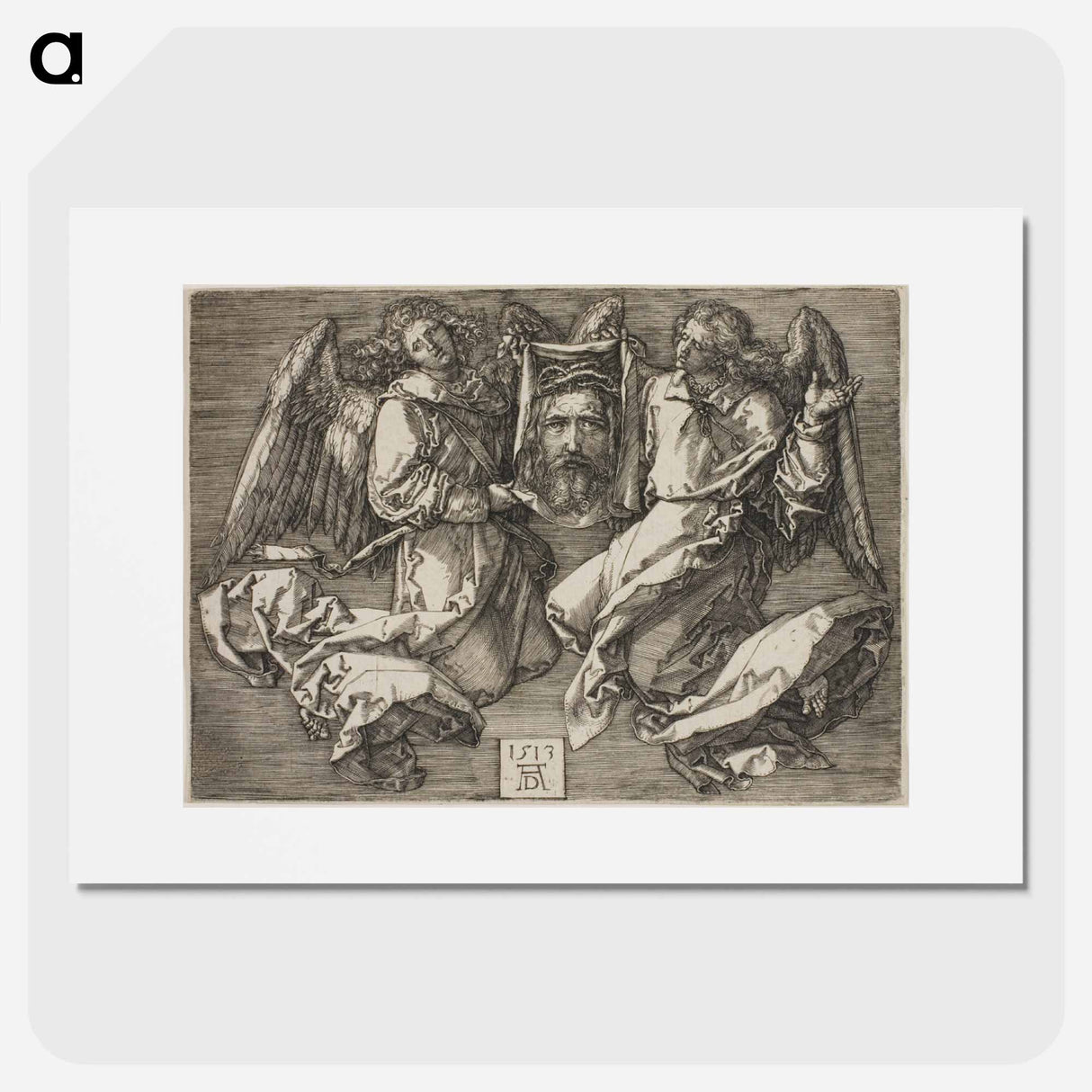 Sudarium Displayed by Two Angels - アルブレヒト デューラー Poster.