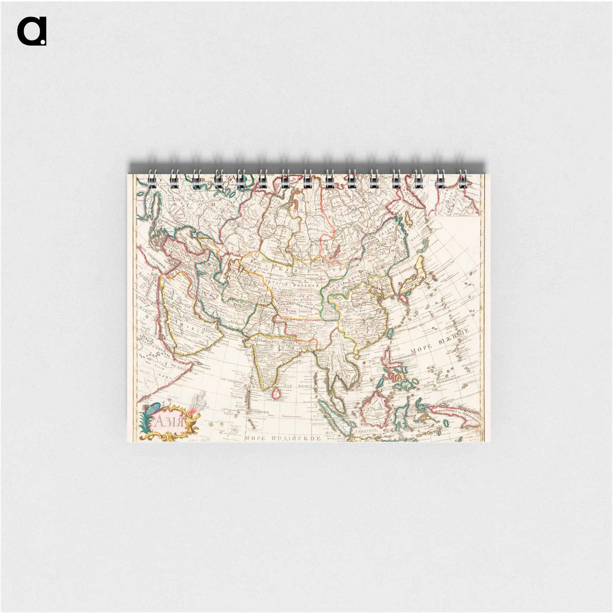 Map of Asia - アンティーク地図 Memo.