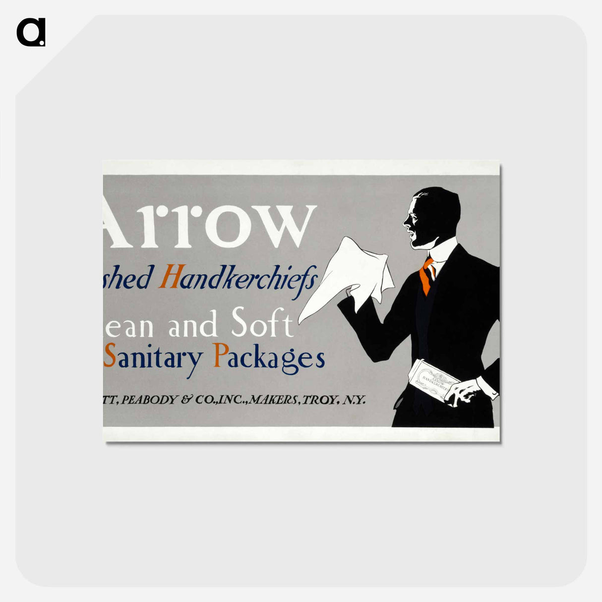 アートポストカード-Arrow washed handkerchiefs - エドワード ペンフィールド Postcard.