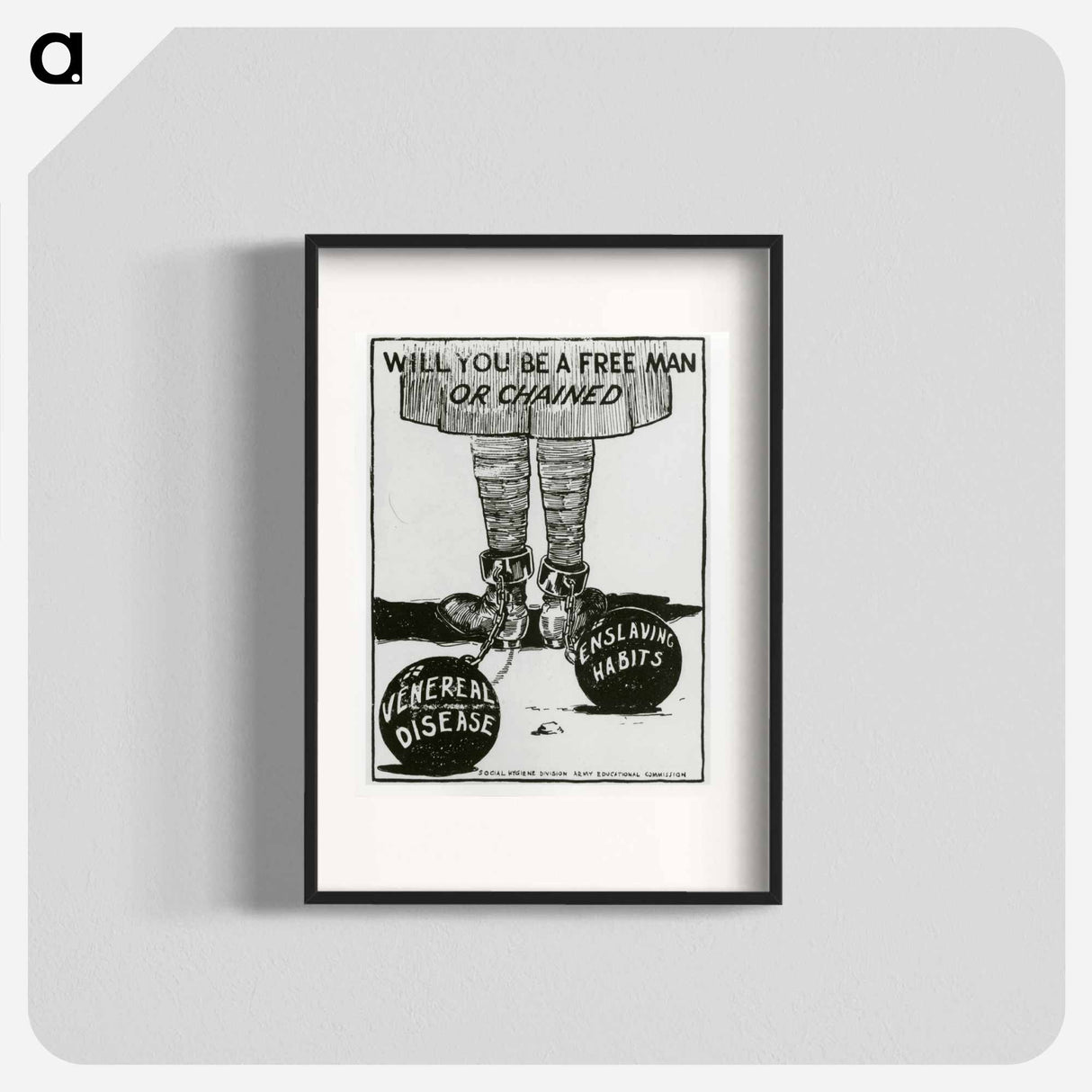 アートポスター-Will You Be A Free Man Or Chained
- 国立医学図書館 Poster.