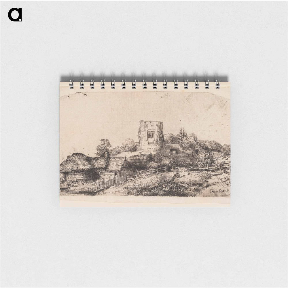 Landscape with a Square Tower - レンブラント ファン レイン Memo.
