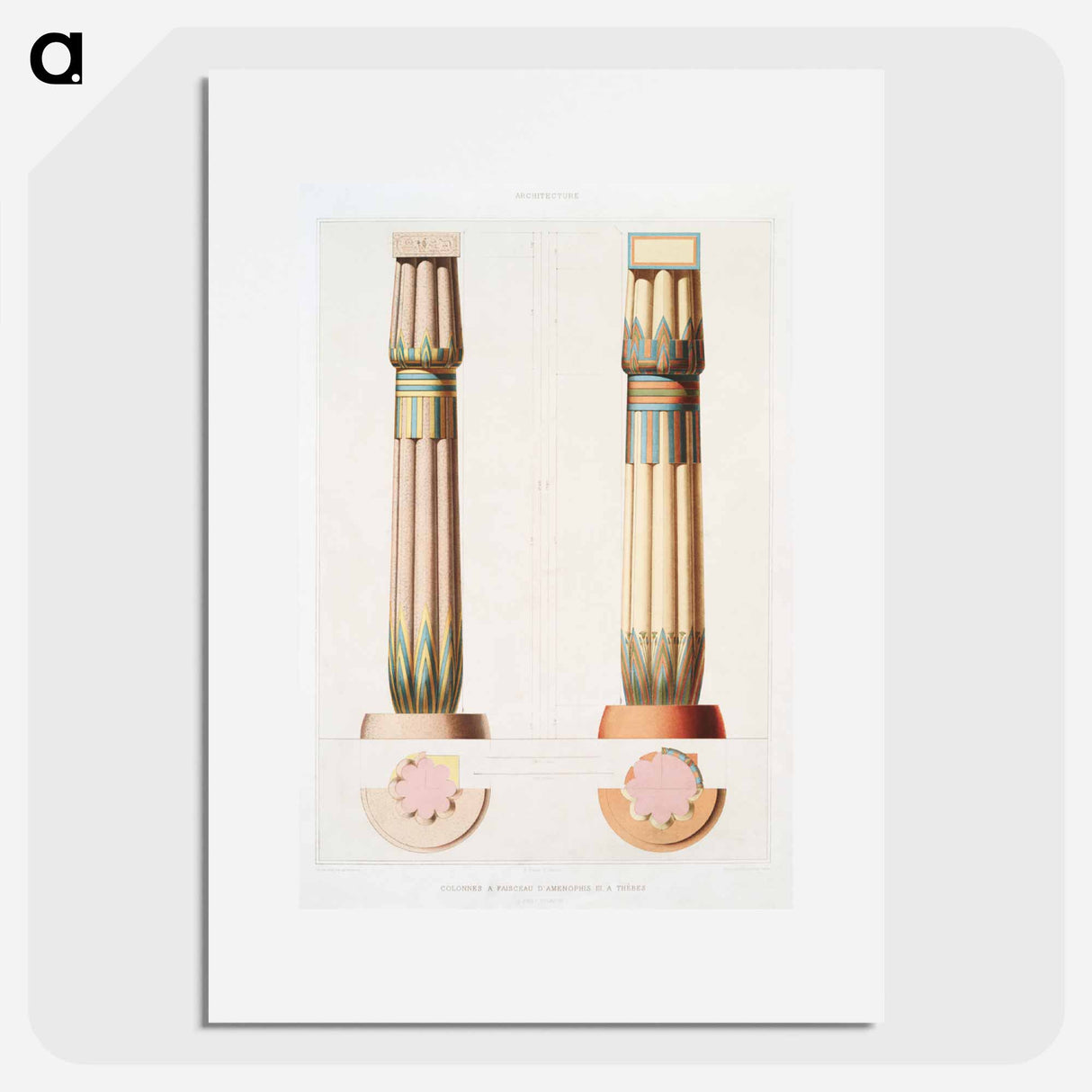 アートポスター-Amenhotep III's Columns at Thebes
- エジプト美術史 Poster.