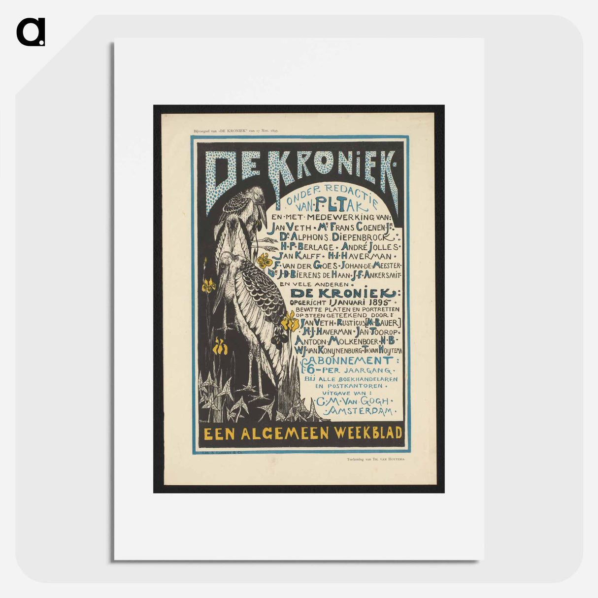 De kroniek - Theo van Hoytema Poster.