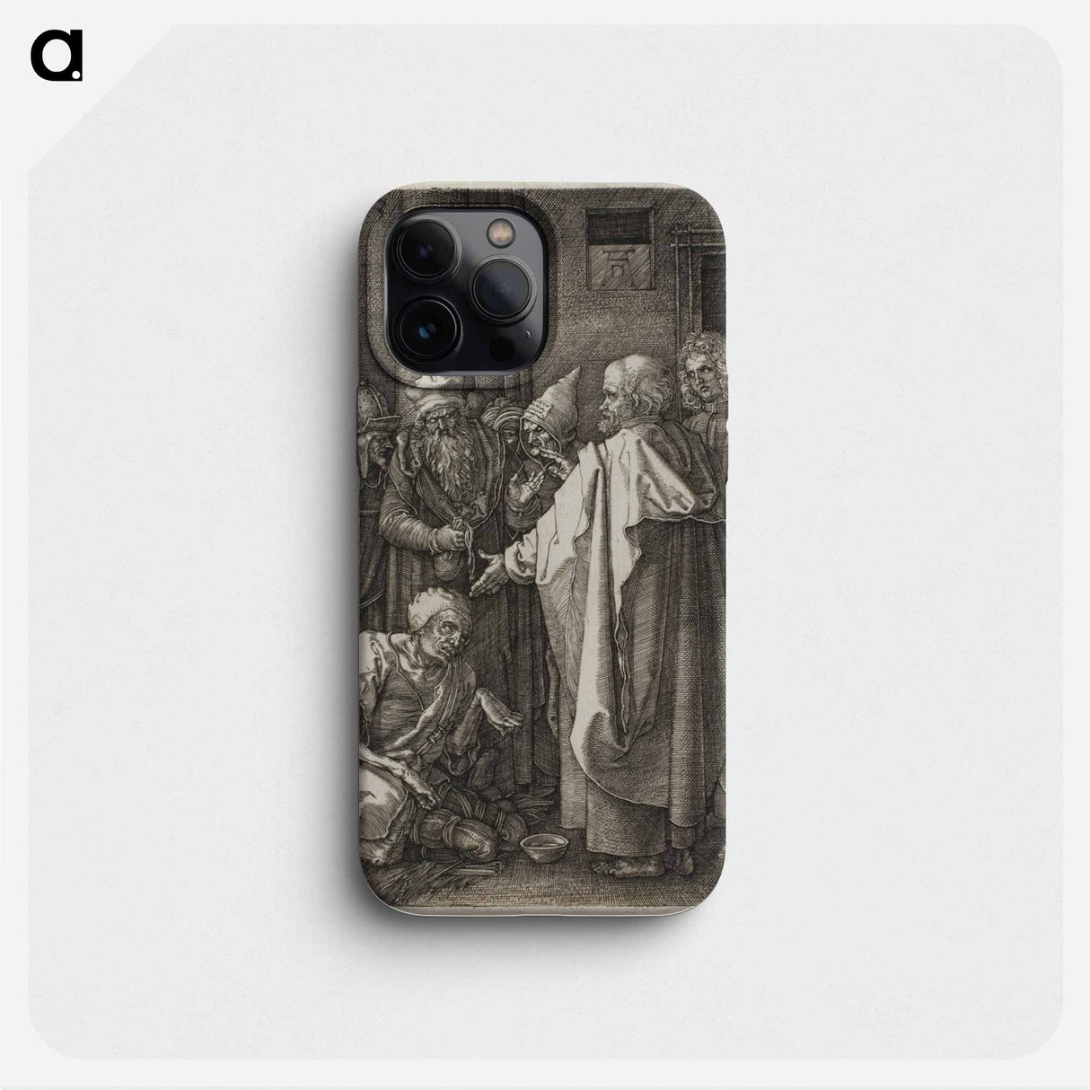 St. Peter and St. John Healing the Cripple - アルブレヒト デューラー Phone Case.