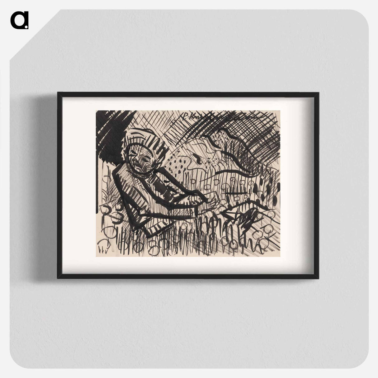 Sitting man - アーノルド ピーター ワイズ クビンチャン Poster.