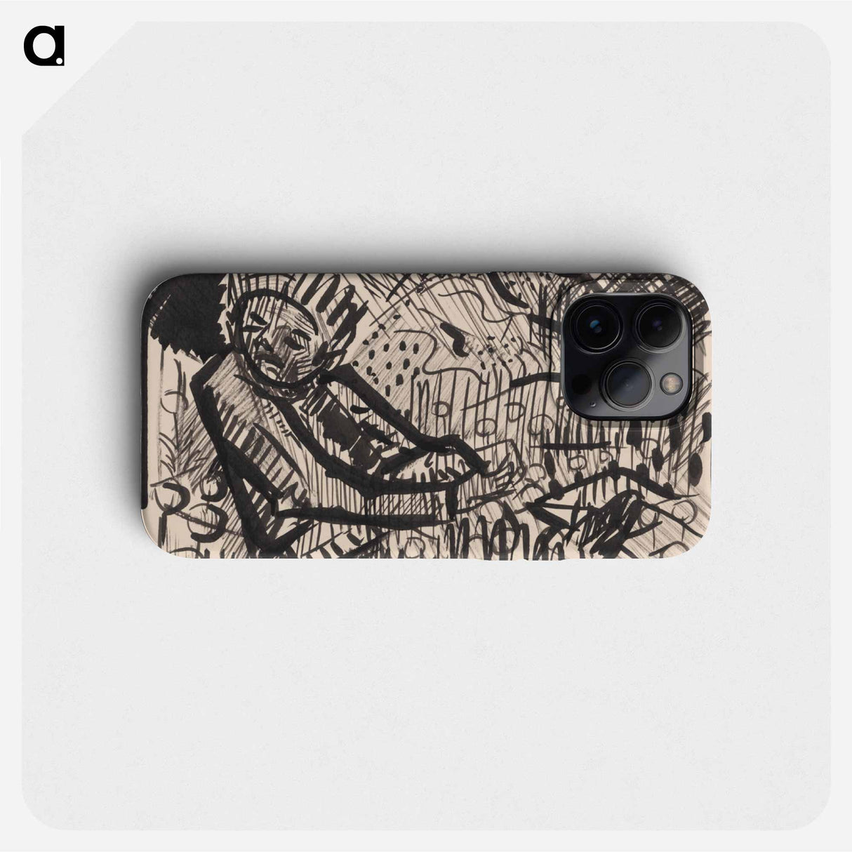 Sitting man - アーノルド ピーター ワイズ クビンチャン Phone Case.