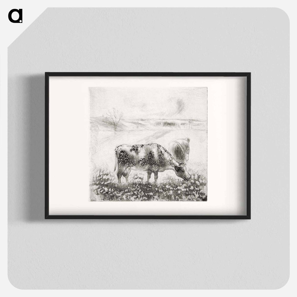 La Vache - カミーユ ピサロ Poster.