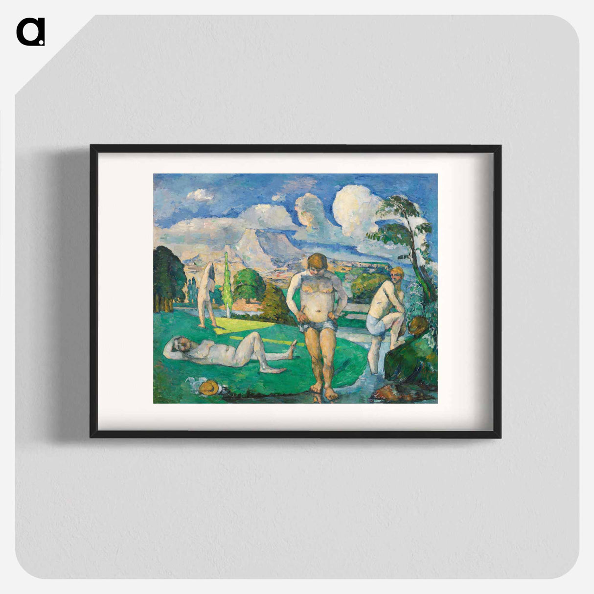 アートポスター-Bathers at Rest - ポール セザンヌ Poster.