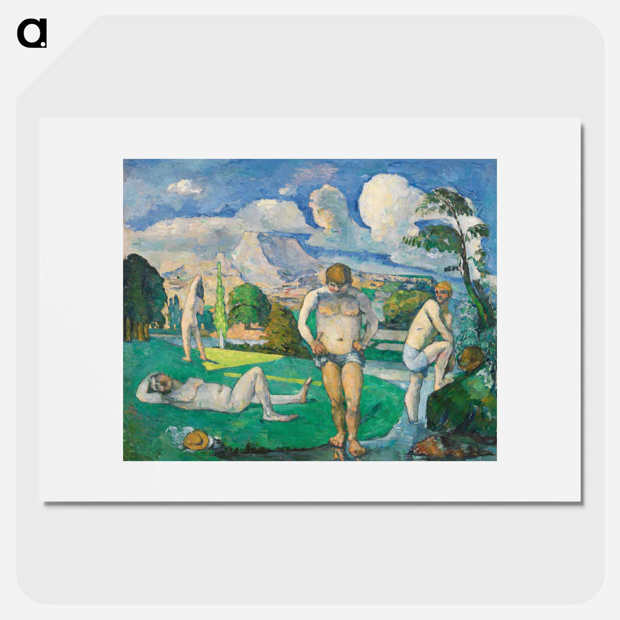 アートポスター-Bathers at Rest - ポール セザンヌ Poster.