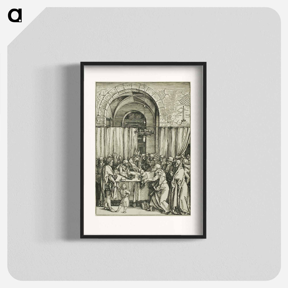 The Rejection of Joachim's Offering - アルブレヒト デューラー Poster.