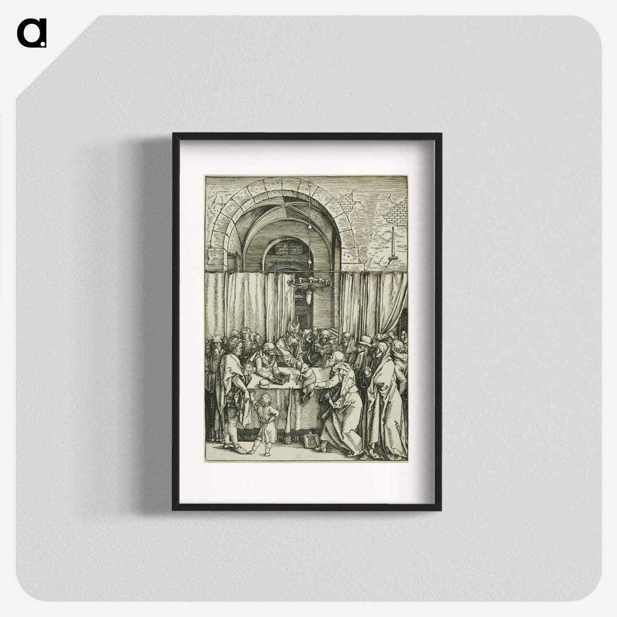 The Rejection of Joachim's Offering - アルブレヒト デューラー Poster.