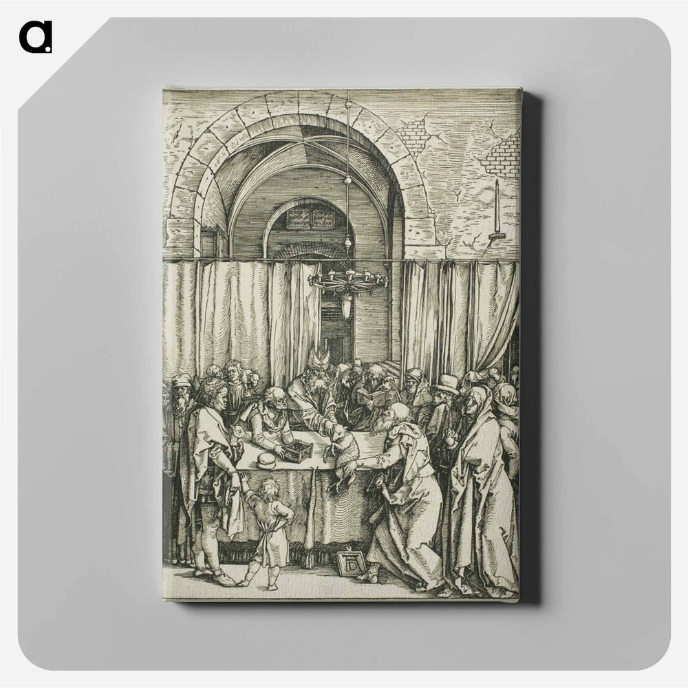 The Rejection of Joachim's Offering - アルブレヒト デューラー Canvas.