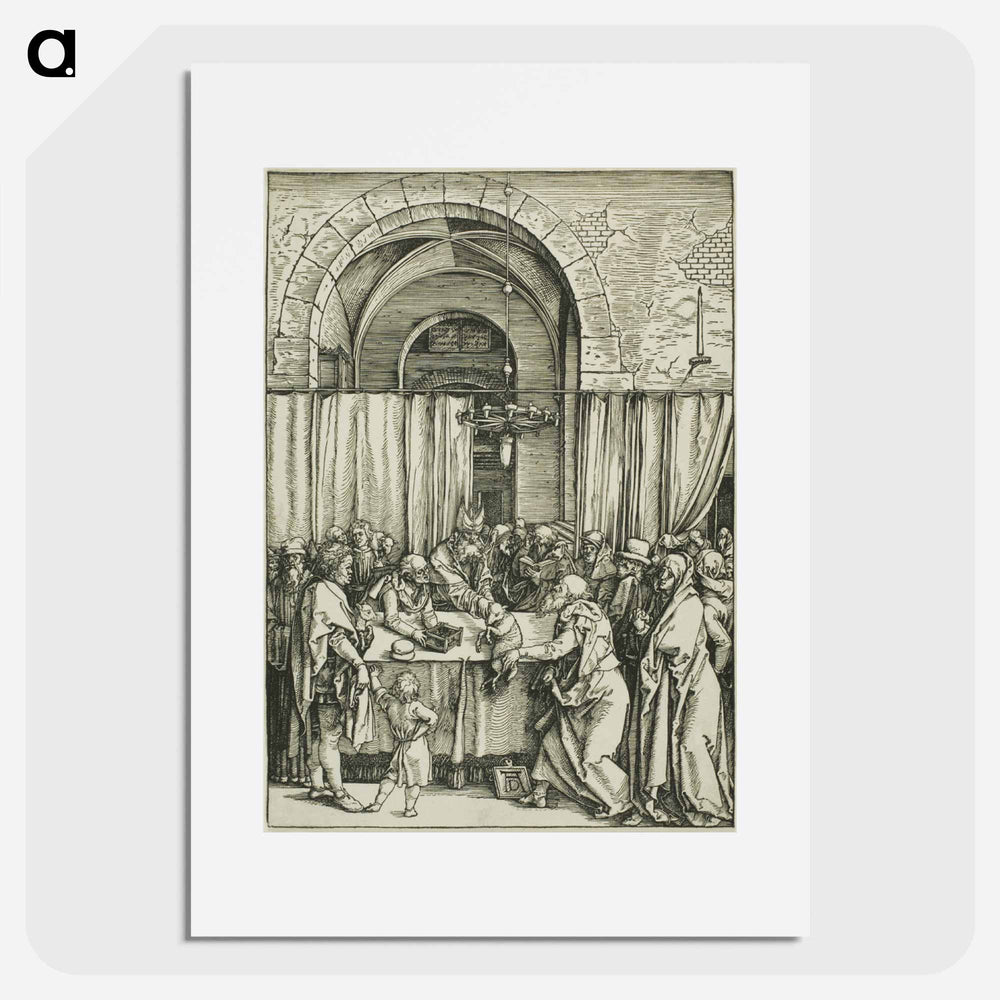 The Rejection of Joachim's Offering - アルブレヒト デューラー Poster.