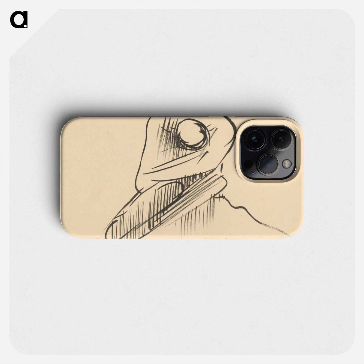 Curled up man - アーノルド ピーター ワイズ クビンチャン Phone Case.