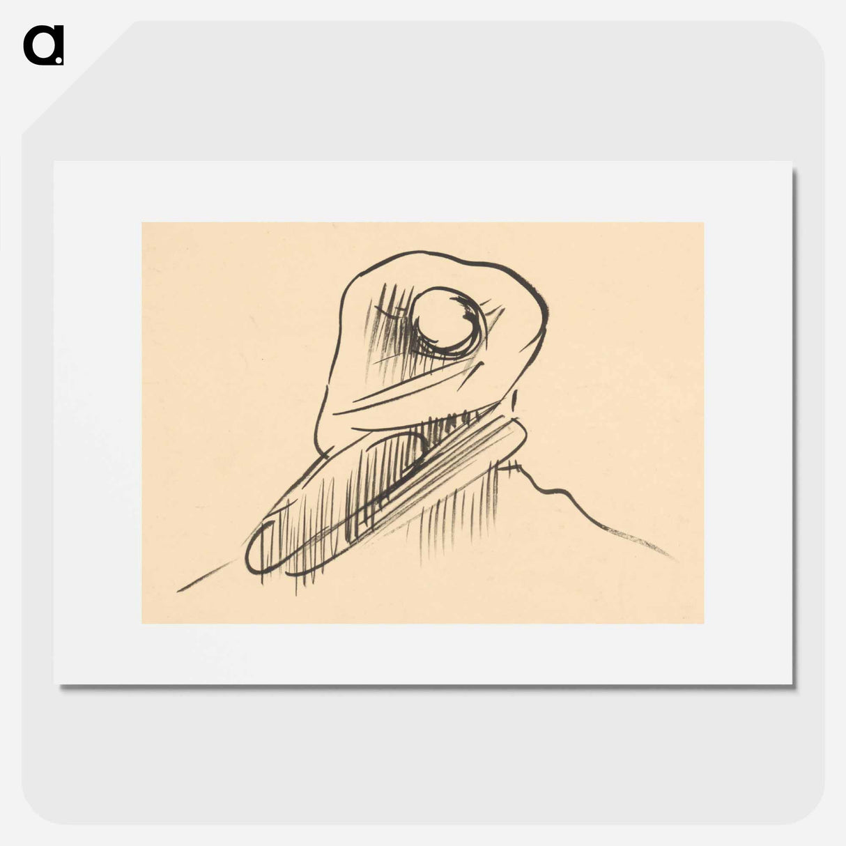 Curled up man - アーノルド ピーター ワイズ クビンチャン Poster.