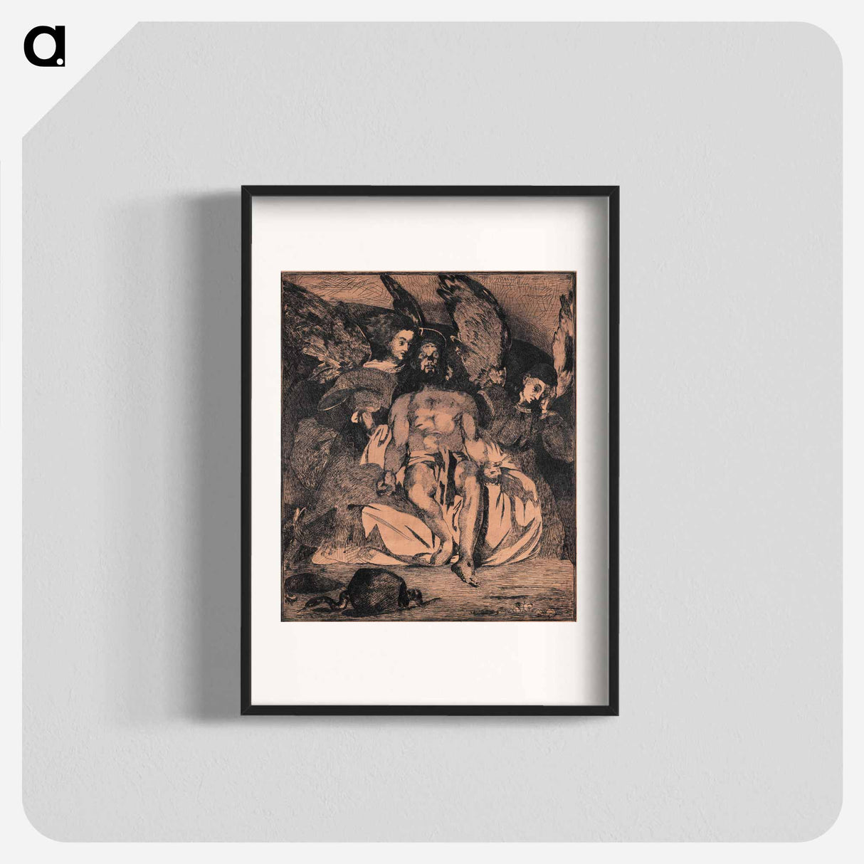 Dead Christ with Angels - エドゥアール マネ Poster.