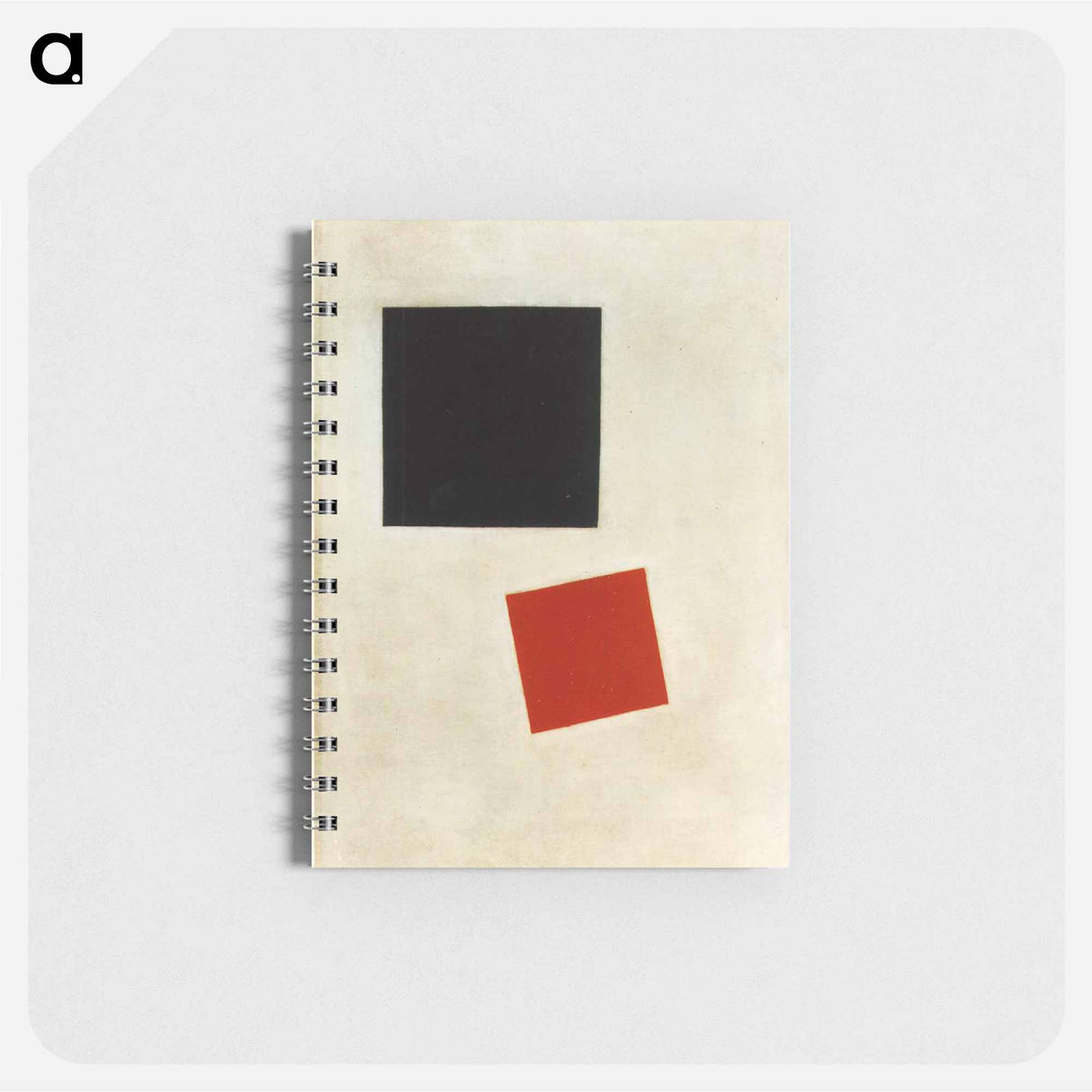 アートメモ帳-Black Square and Red Square - カジミール マレーヴィチ Memo.