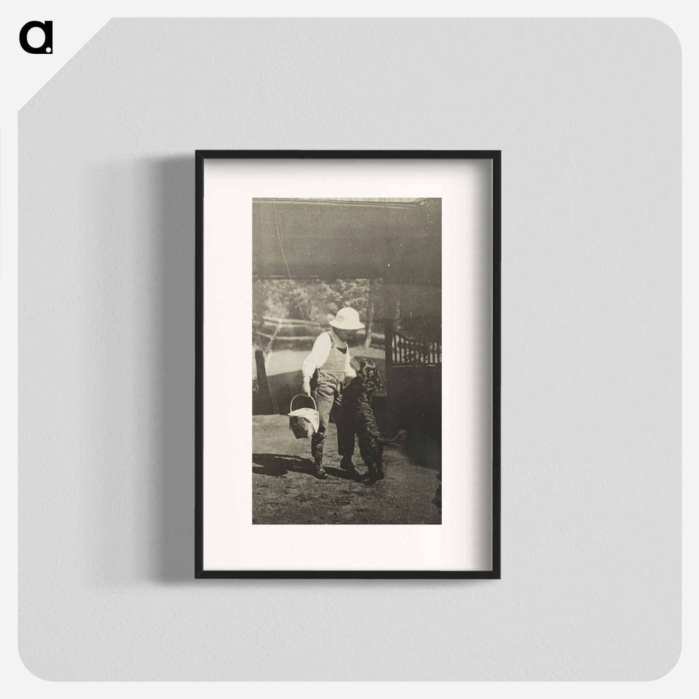 Untitled (Niece Elizabeth with “Inky” at Oaklawn) - アルフレッド スティーグリッツ Poster.