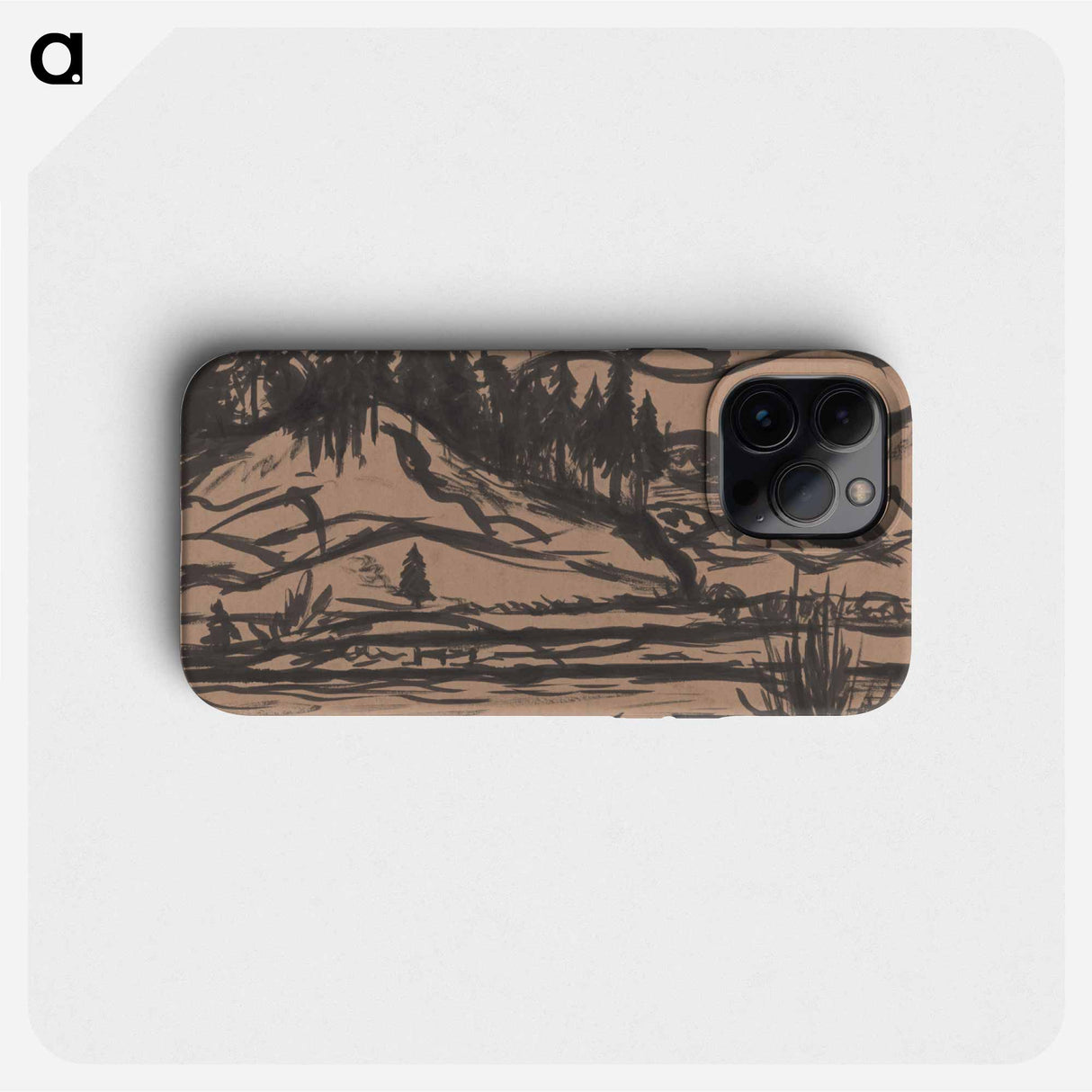 Mountainous landscape - アーノルド ピーター ワイズ クビンチャン Phone Case.