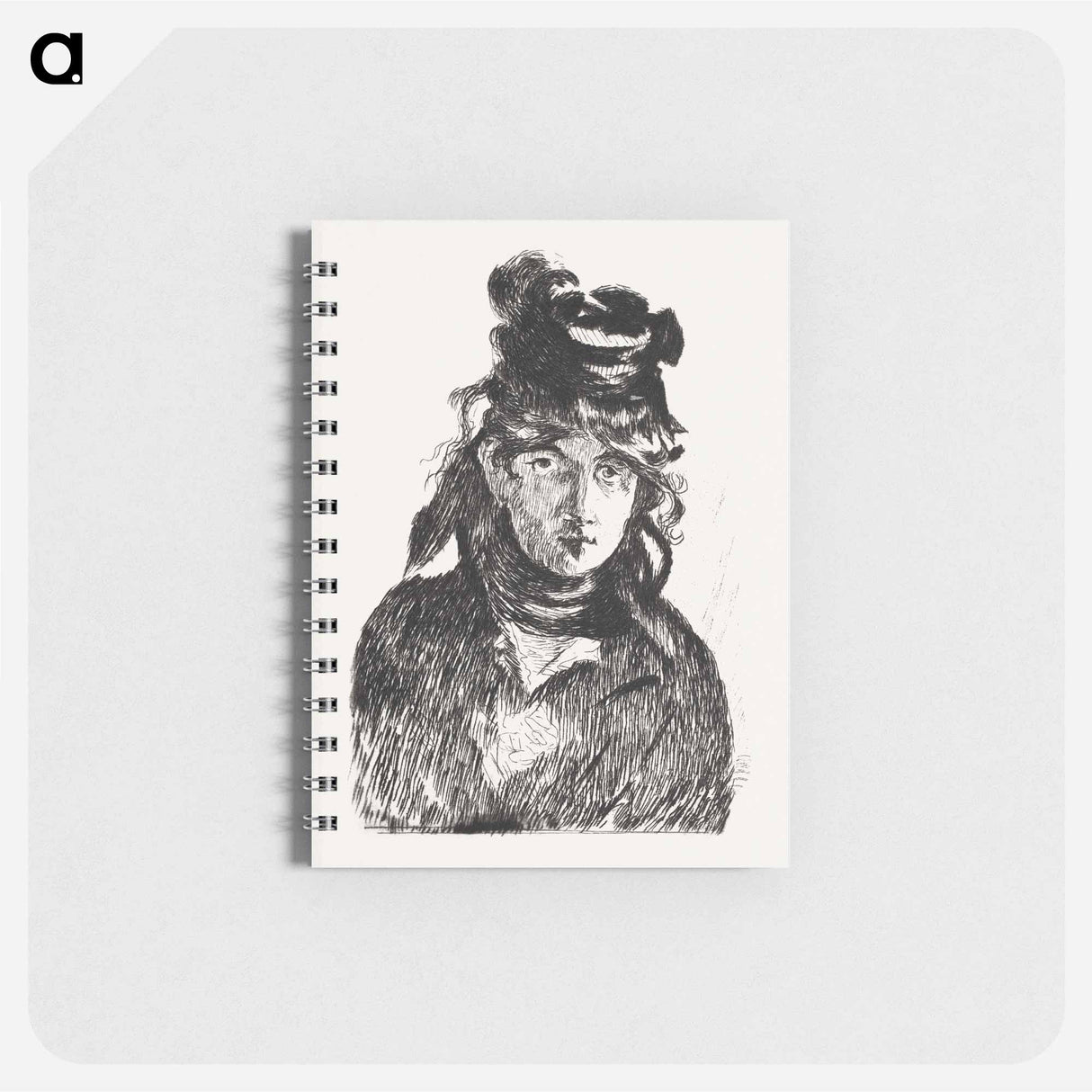 Portrait of Berthe Morisot - エドゥアール マネ Memo.