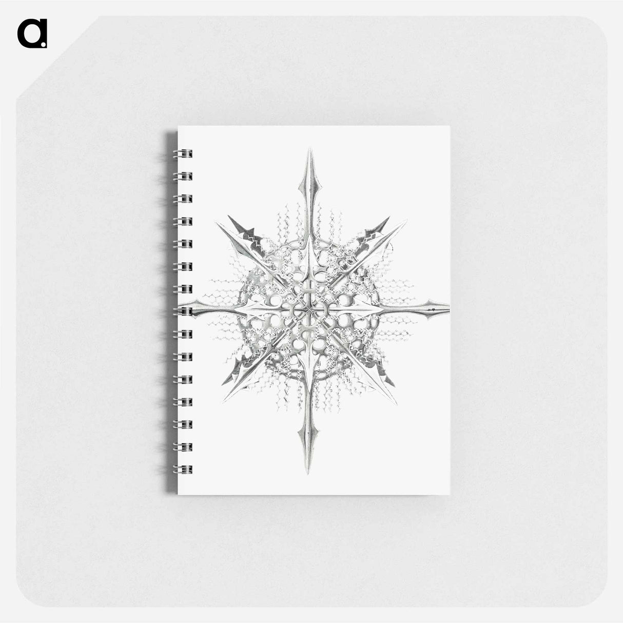 アートメモ帳-Vintage marine life illustration on white background - エルンスト ヘッケル Memo.