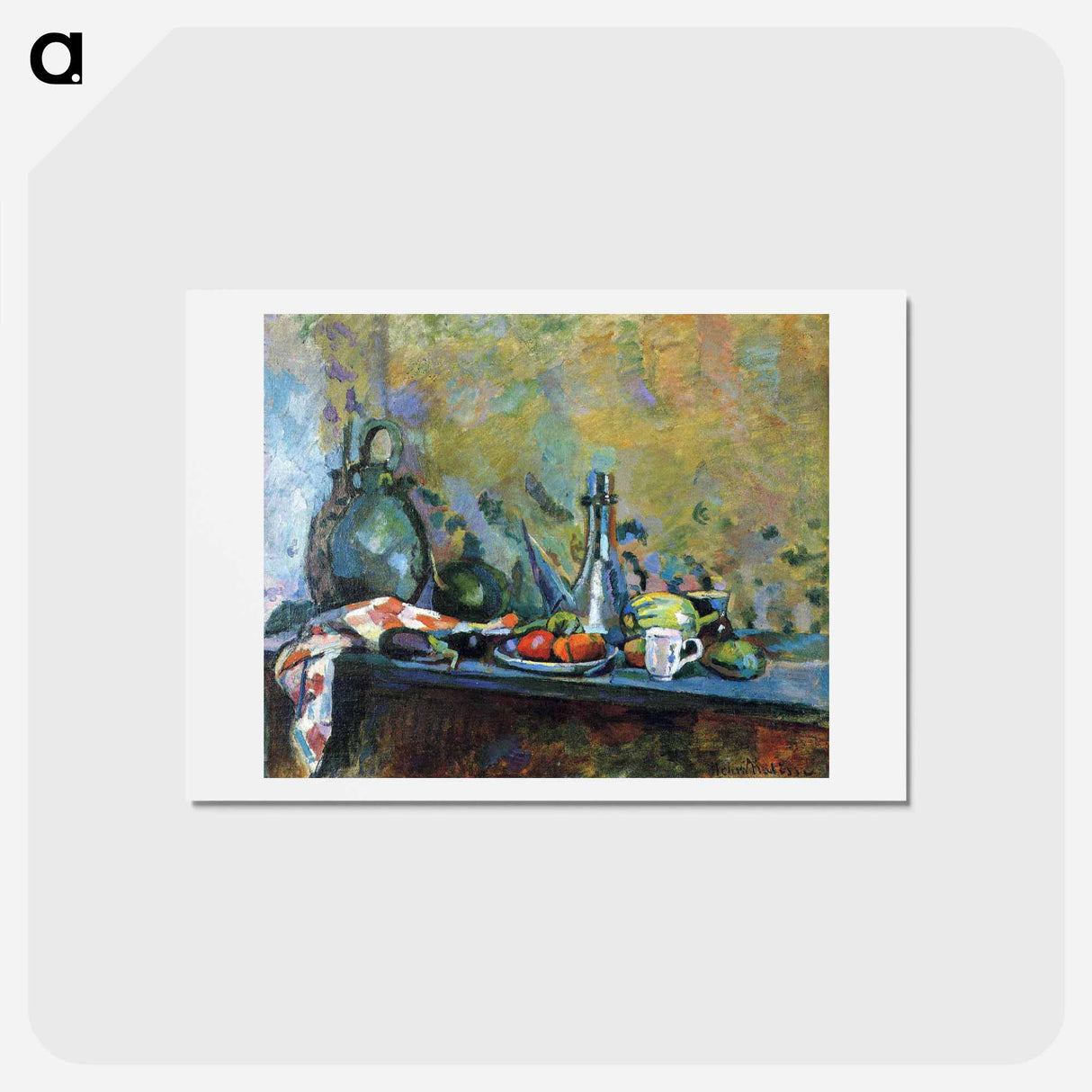 アートポストカード-Still Life With a Purro (I) - アンリ マティス Postcard.