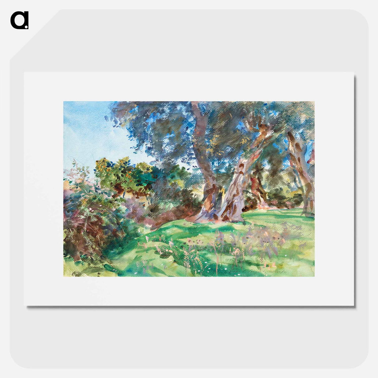 Olive Trees, Corfu - John Singer Sargent Poster.