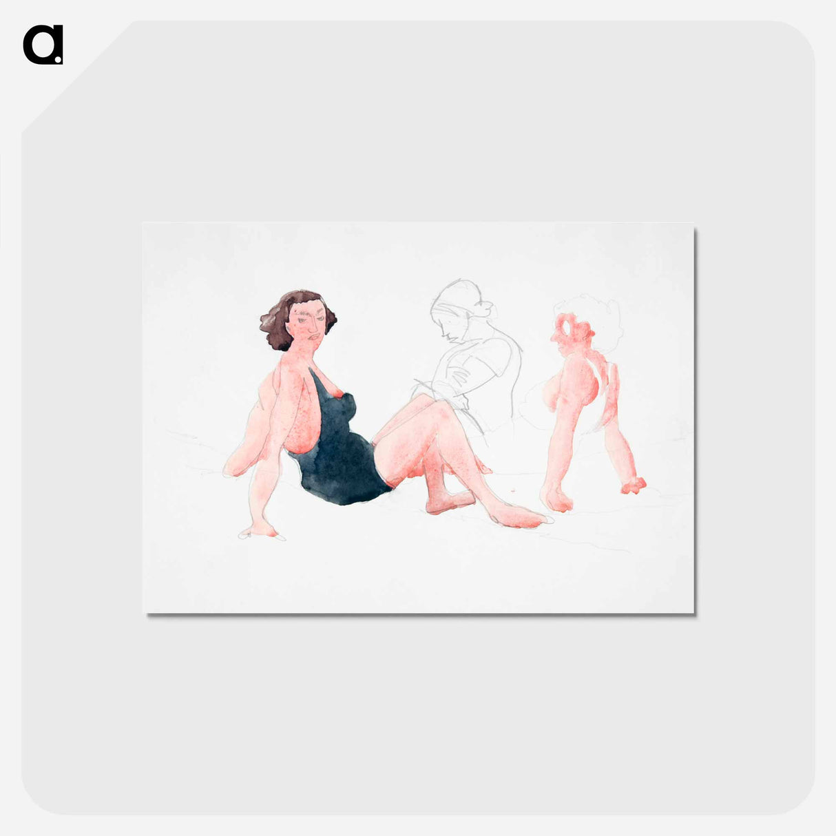 アートポストカード-Three Women On the Beach, Provincetown
- イェール大学アートギャラリー Postcard.