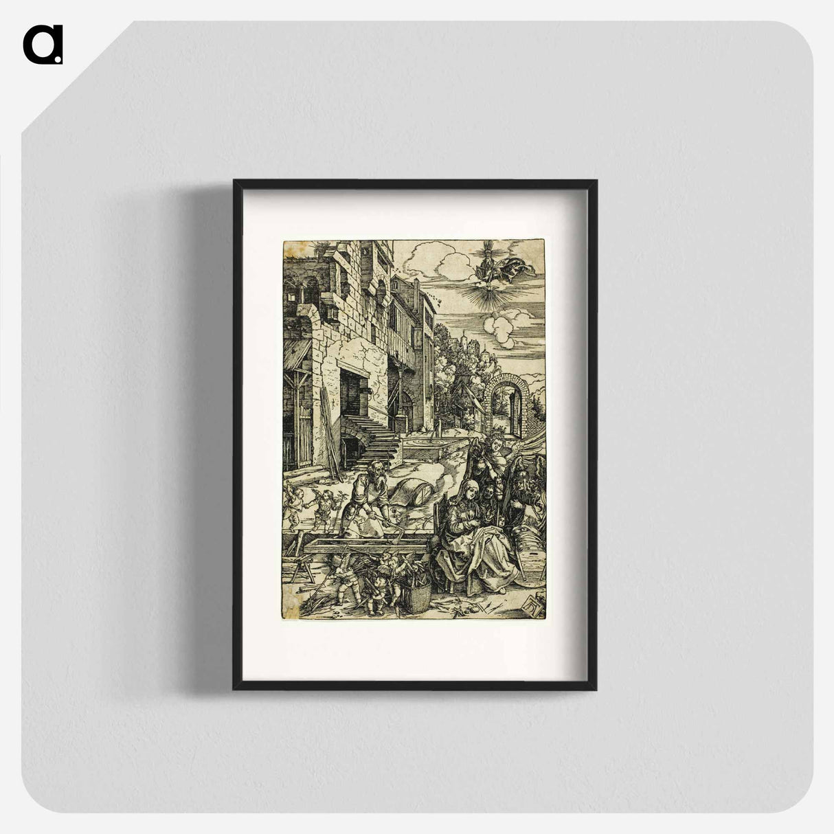 The Holy Family in Egypt - アルブレヒト デューラー Poster.