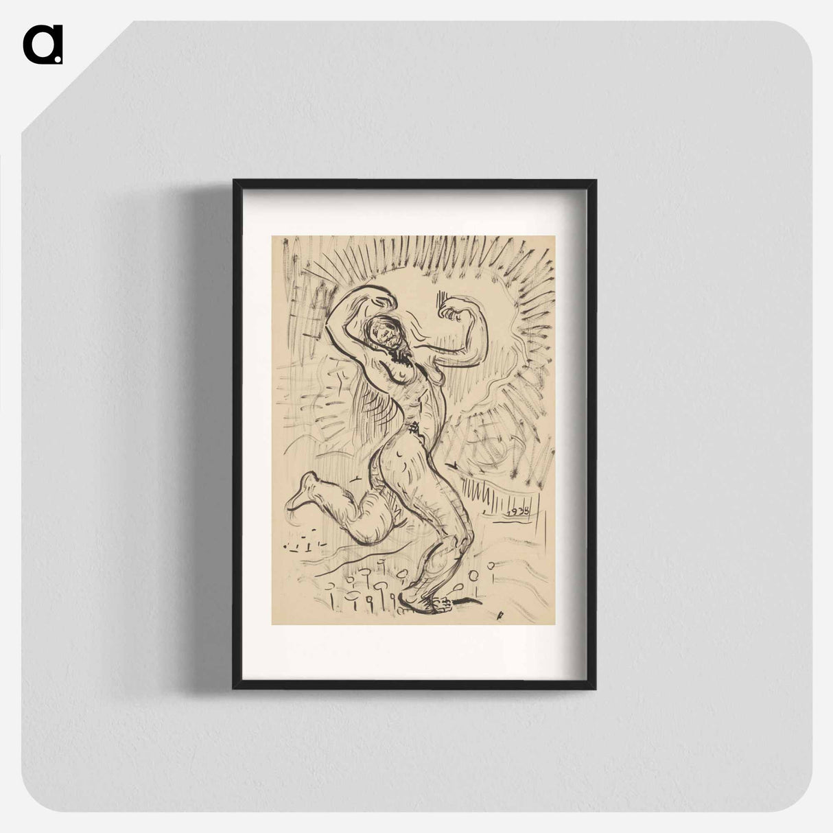 The figure of a woman - アーノルド ピーター ワイズ クビンチャン Poster.