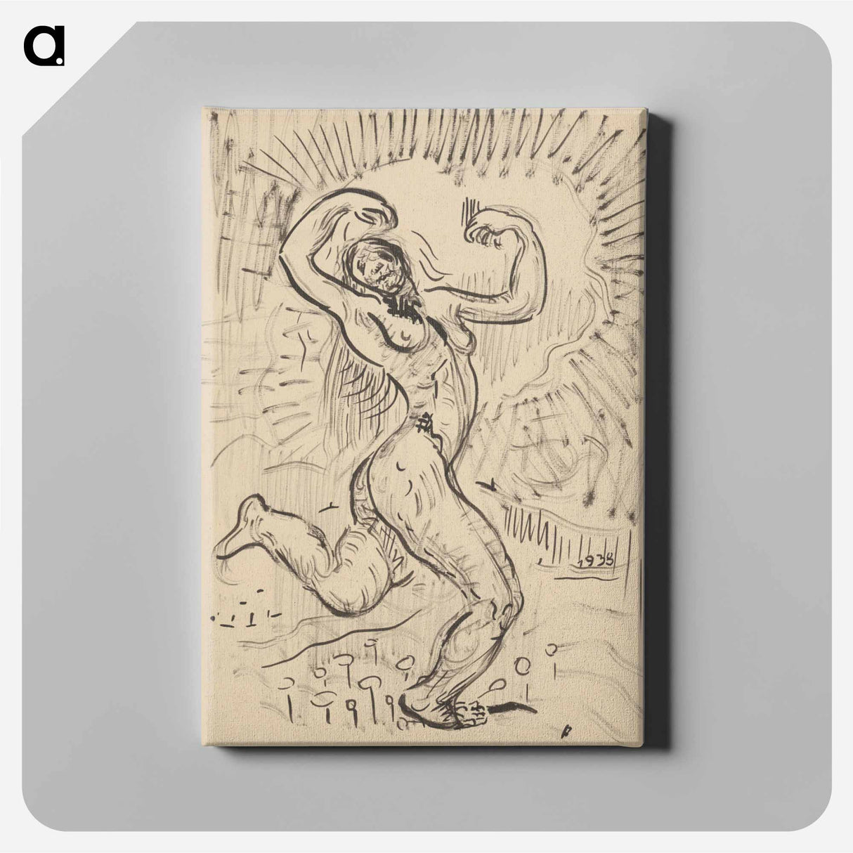 The figure of a woman - アーノルド ピーター ワイズ クビンチャン Canvas.