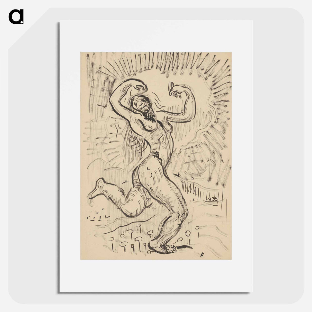 The figure of a woman - アーノルド ピーター ワイズ クビンチャン Poster.