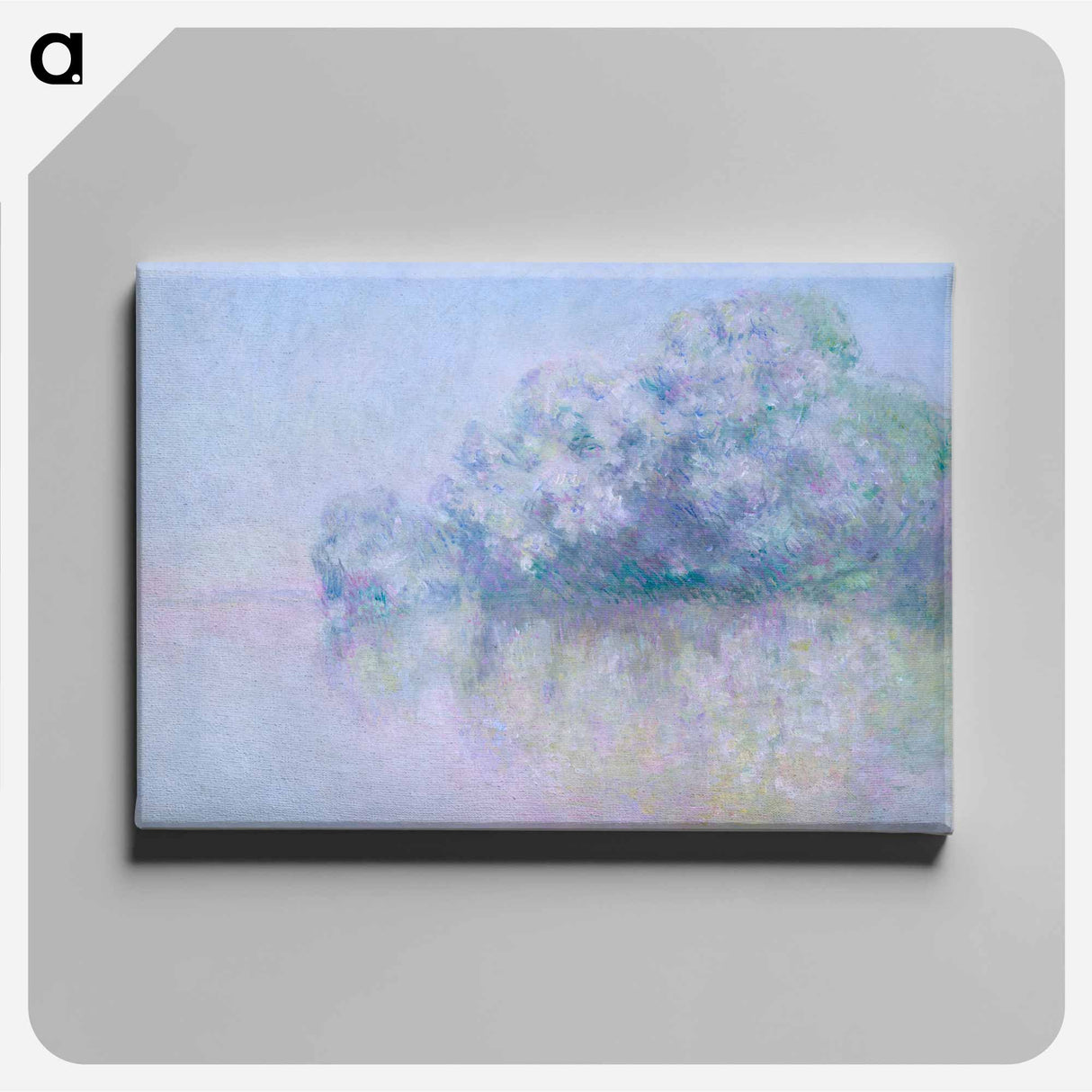 The Île aux Orties near Vernon - Claude Monet Canvas.