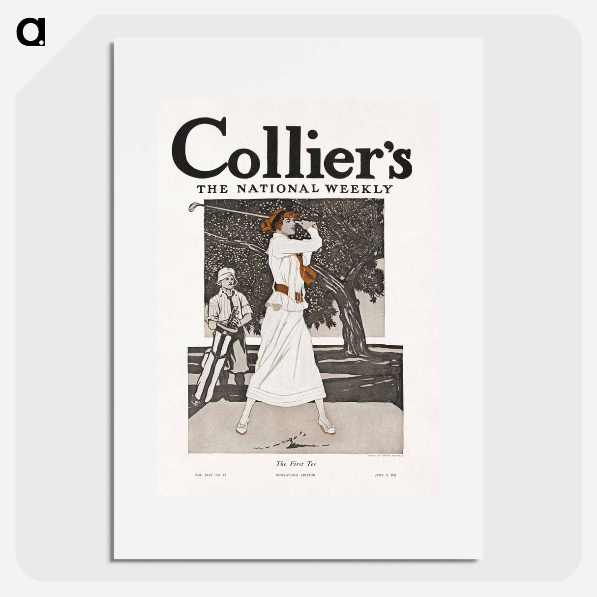 The first tee - Edward Penfield Poster.