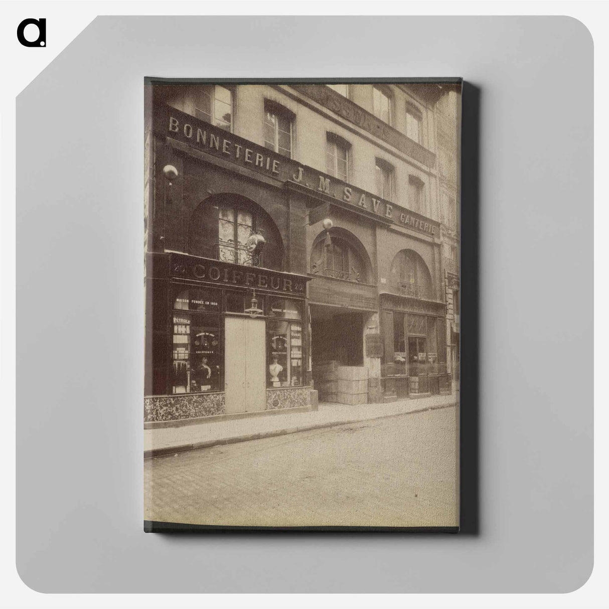 アートパネル-Ancien Hôtel, 201 rue Saint-Martin
- ウジェーヌ アジェ Canvas.