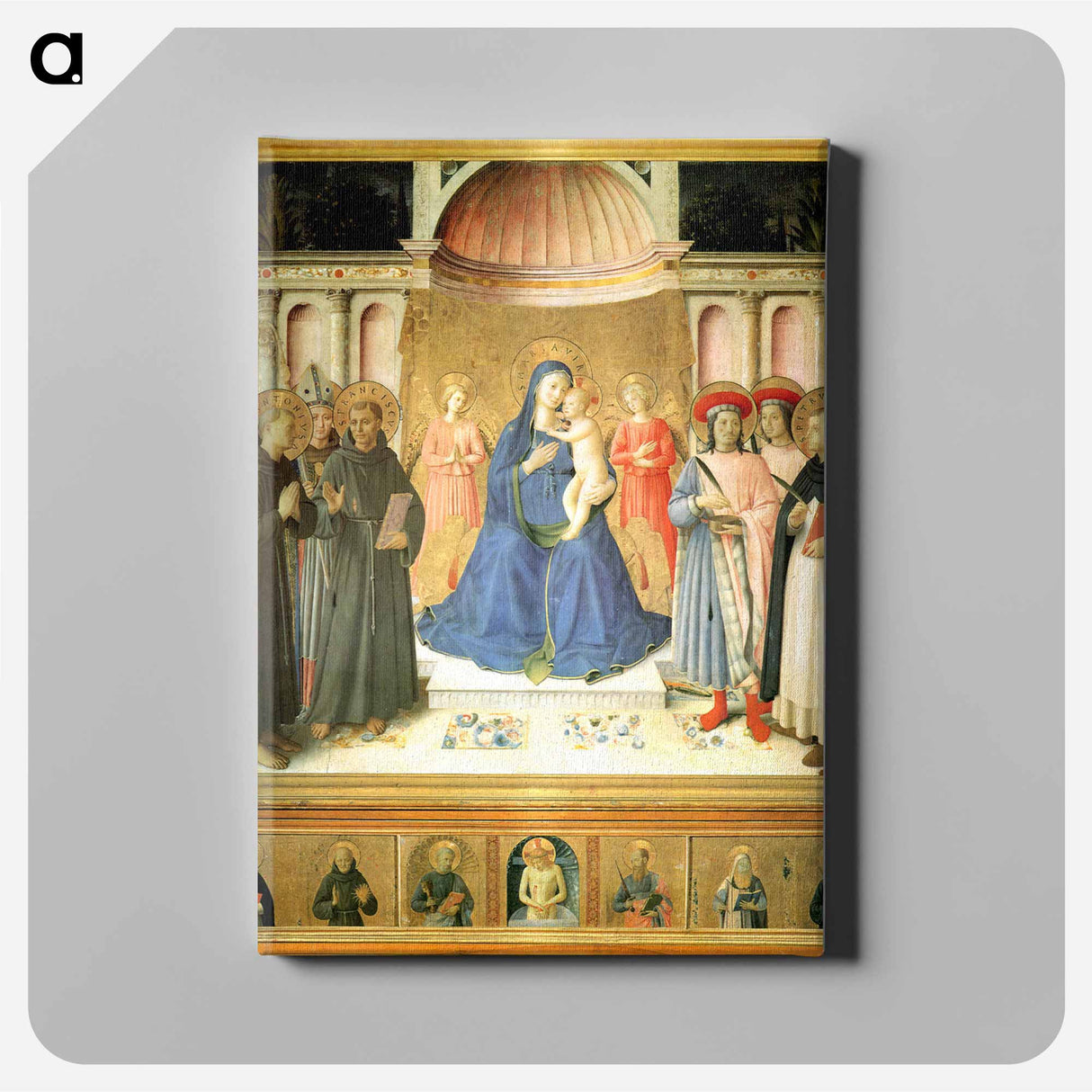 アートパネル-Bosco ai Frati Altarpiece - フラ アンジェリコ Canvas.