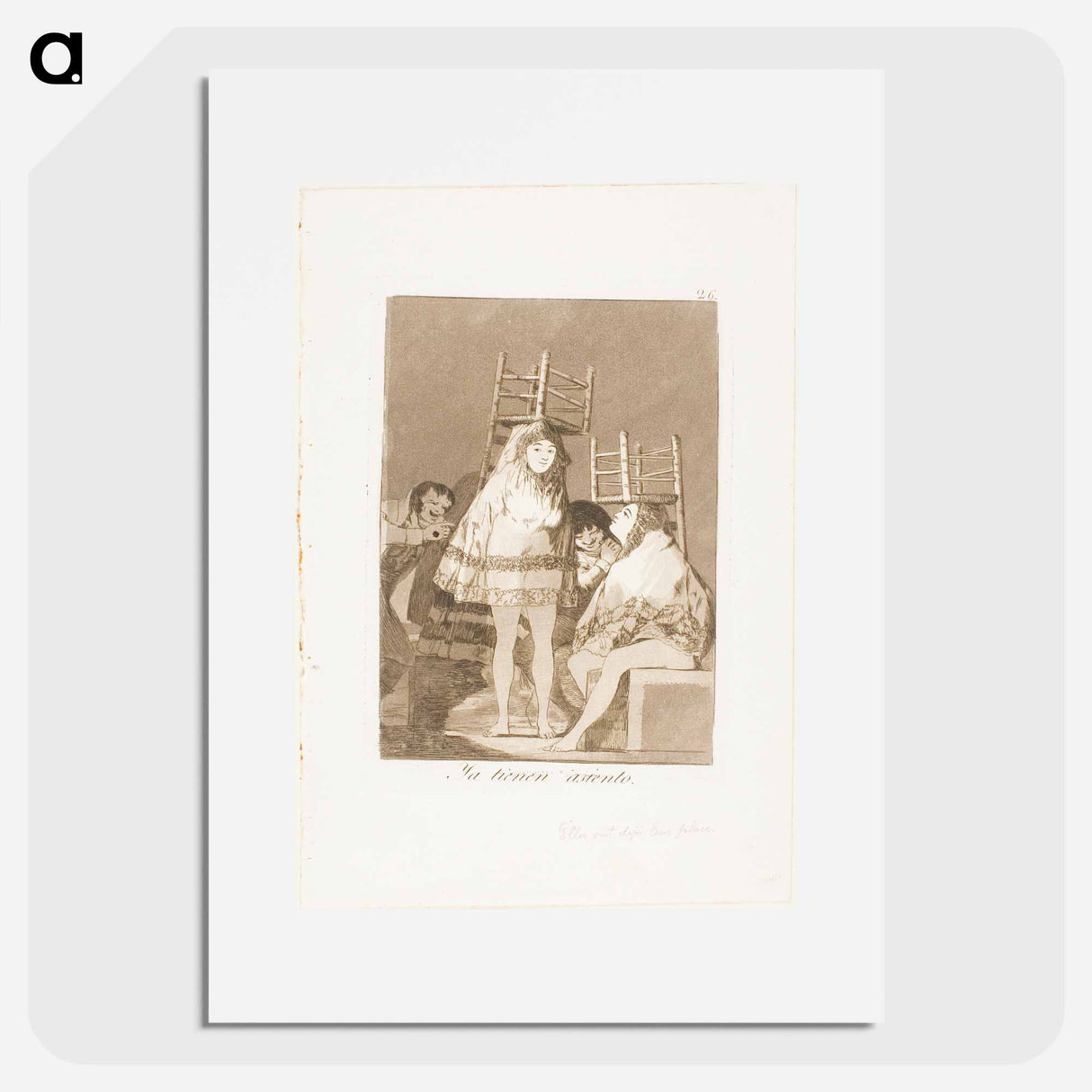 They've Already Got a Seat (ie bottom) - Francisco de Goya Poster.