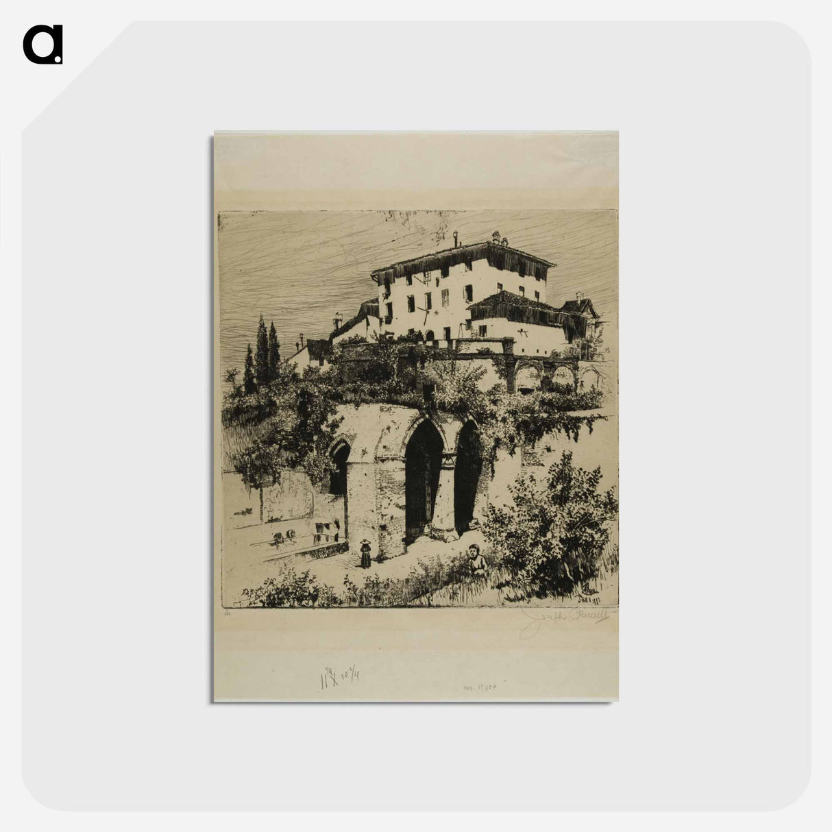 Fonte Nuova, Siena
- ジョセフ ペネル Postcard.