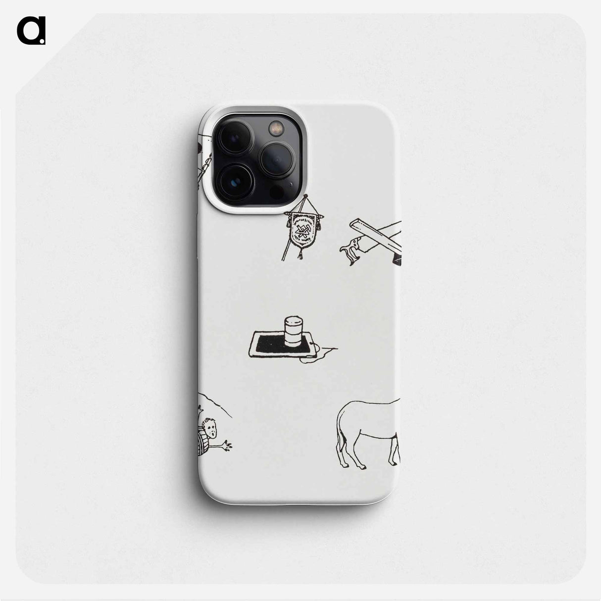 Woodcut icons - Julie de Graag Phone Case.